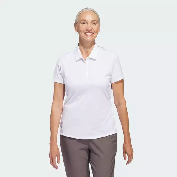 adidas Đánh gôn Áo Polo Nữ Ngắn Tay Trơn Màu Performance Nữ trắng IP8671