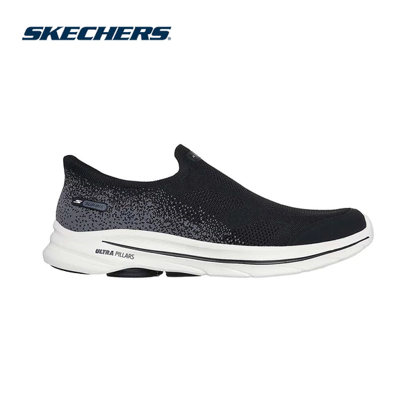 Giày Thể Thao Nam Skechers Slip-Ins GOwalk 8 Pelayo Đi Bộ-216784-BKW Air-Cooled Goga Mat