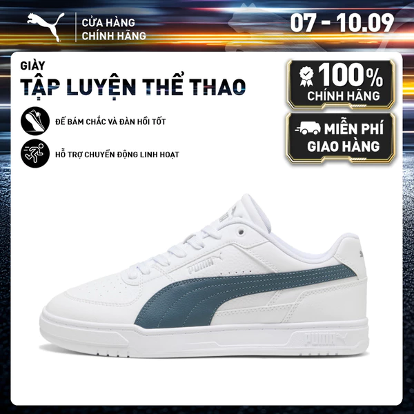 Giày Thể Thao PUMA Unisex Caven III White-Evening Blue-Silver Màu Trắng