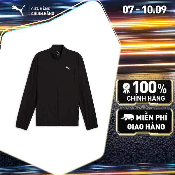 Áo Khoác Thể Thao PUMA Nam Run Velocity Woven Black Màu Đen