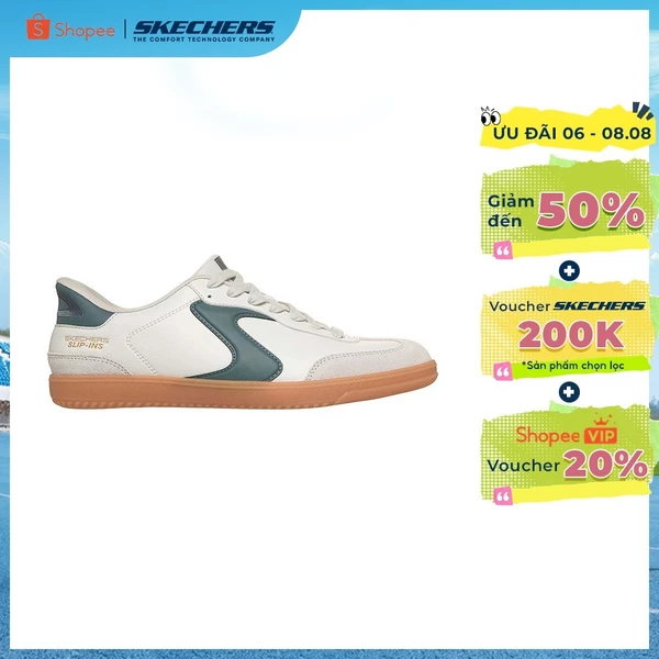 Giày Thể Thao Nam Skechers Slip-ins Court Classics Hotshot Relego - 254156-LGBL Air-Cooled Memory Foam