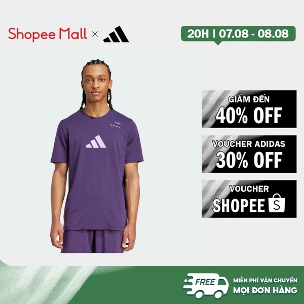[Duy nhất 8.8 - VOUCHER 30%]adidas Quần vợt Áo Thun Tennis Category Graphic Nam Màu tím JV8498
