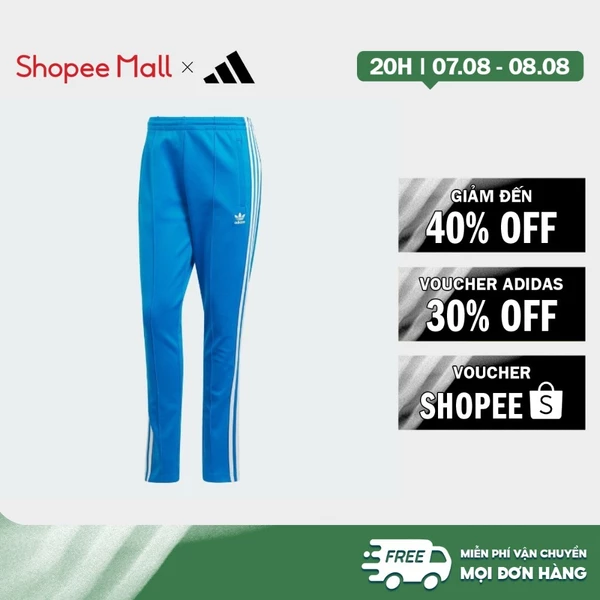 [Duy nhất 8.8 - VOUCHER 30%]adidas Phong cách sống Quần Track Pant SST Adicolor Nữ Màu xanh da trời IL8817