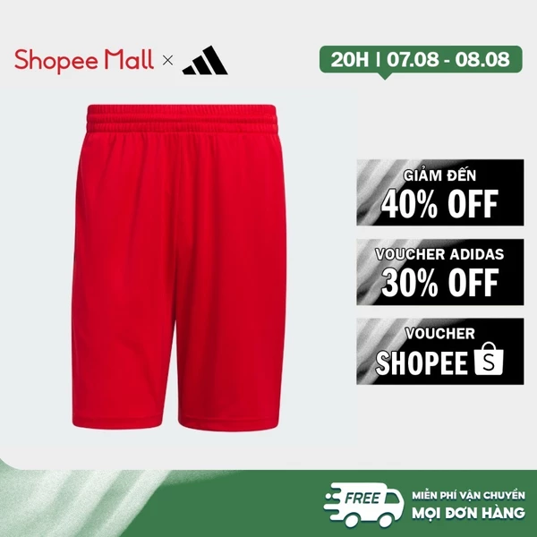 [Duy nhất 8.8 - VOUCHER 30%]adidas Bóng rổ Quần Short Bóng Rổ 3 Gạch Legends Nam Đỏ IC2456