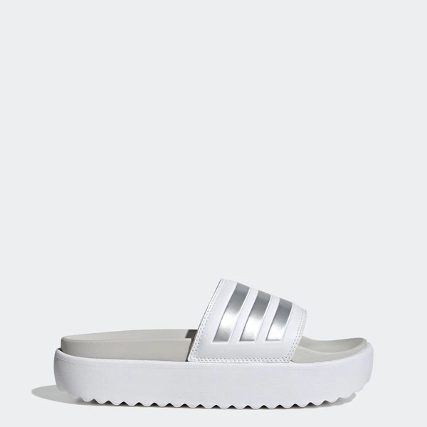adidas Bơi lội & Phong cách sống Dép Platform adilette Nữ trắng IE9703