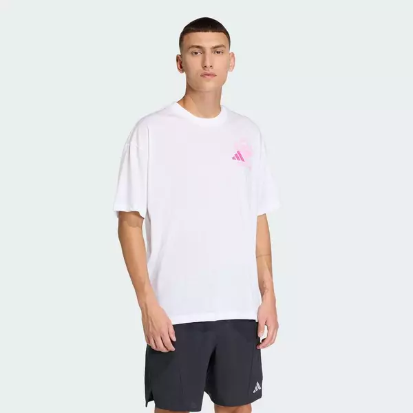 adidas Gym & Training Áo Thun Graphic CLIMACOOL FUN TRAINING Nam trắng KB9411