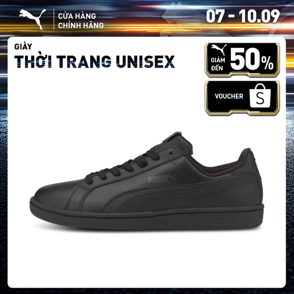 Giày thời trang PUMA Unisex Smash Leather Màu Đen