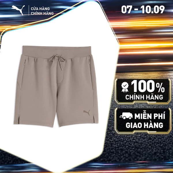 Quần Đùi Tập Luyện PUMA Nam M CLOUDSPUN 5 SHORT Mouse Gray Màu Be