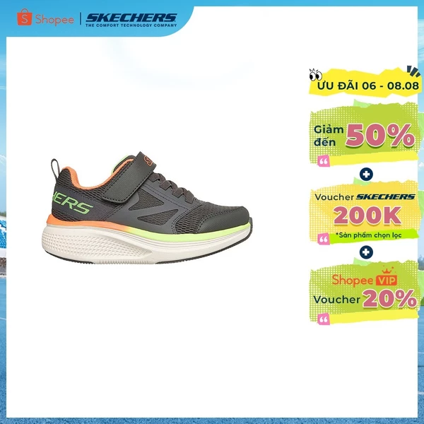 Giày Thể Thao Bé Trai Skechers GOrun Elevate 2.0 Where'S My Skechers - 404050L-CHAR Air-Cooled Goga Mat