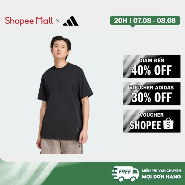 [Duy nhất 8.8 - VOUCHER 30%]adidas Phong cách sống Áo Thun Graphic Fashion Label Nam Đen JD2311