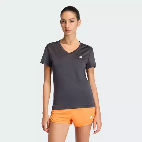 adidas Gym & Training Áo Thun Cổ Chữ V Workout Essentials Nữ Đen KA2474