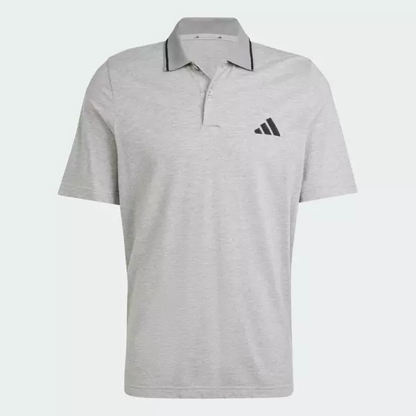 adidas Phong cách sống Áo Polo Piqué Logo Nhỏ Essentials Nam Xám JE9022