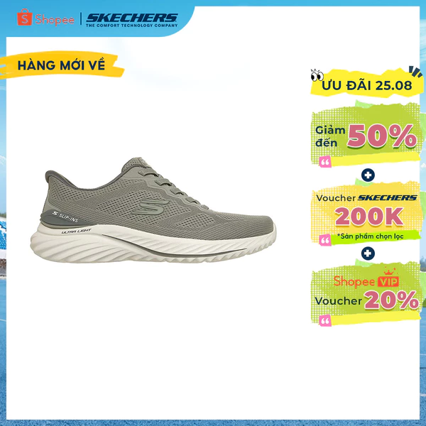 [ĐỘC QUYỀN ONLINE] Giày Thể Thao Nam Skechers Slip-Ins Sport Bounder 3.0 Reocurrence Thường Ngày - 233459-OLV