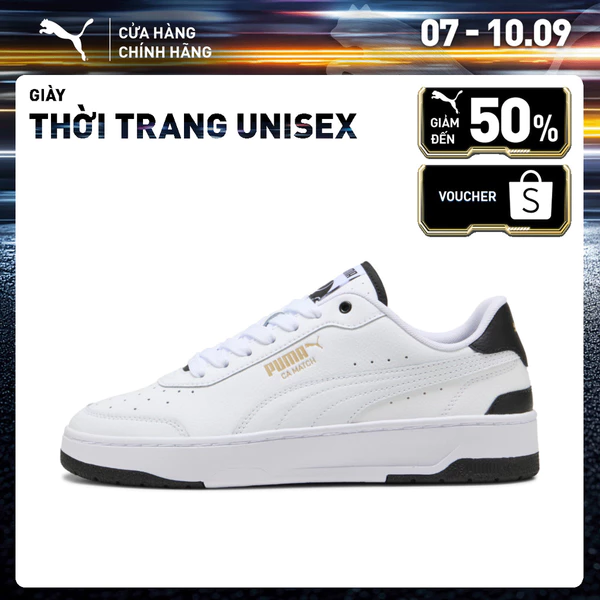 Giày Thời Trang PUMA Unisex CA Match White-Black Màu Trắng