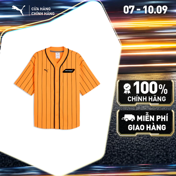 Áo Thun Thể Thao PUMA Nam McL Racing Baseball Jersey Papaya Màu Cam