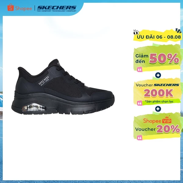 [ĐỘC QUYỀN ONLINE]Giày Thể Thao Nam Skechers Slip-ins Street UNO Flex Ez Air Slip-Ins-183312-BBK Memory Foam