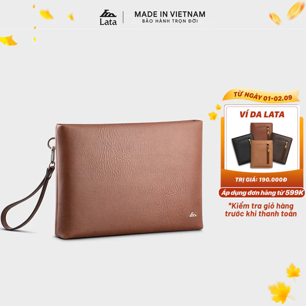 Ví Lata (Thời trang nam cầm tay - Ví da nam CT15)