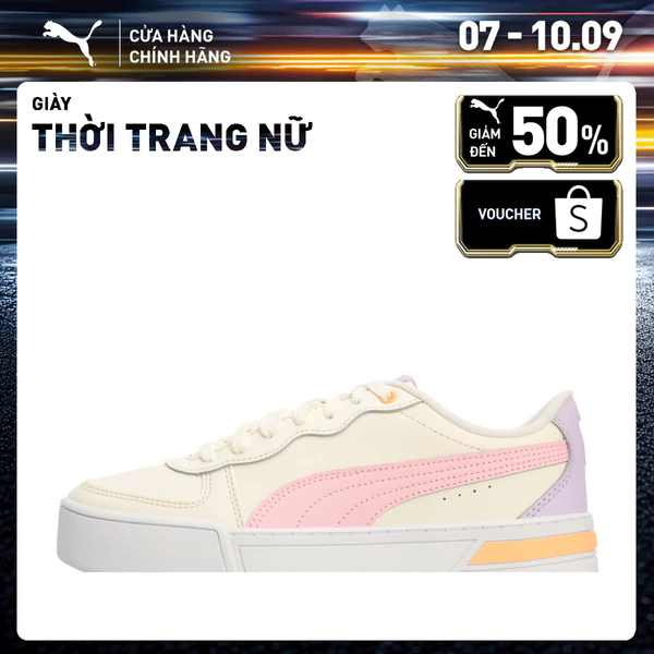 Giày Thời Trang PUMA Nữ Skye Whisper White-Pink Lady-Light Màu Trắng