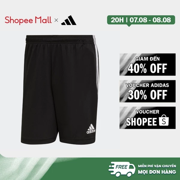 [Duy nhất 8.8 - VOUCHER 30%]adidas Bóng đá & Phong cách sống Quần Short 3 Gạch Sereno Cut AEROREADY Nam Đen H28919