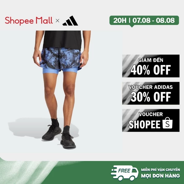 [Duy nhất 8.8 - VOUCHER 30%]adidas Chạy Quần Short Nhuộm Phun 2 Trong 1 Own The Run Nam Màu xanh da trời JL8721