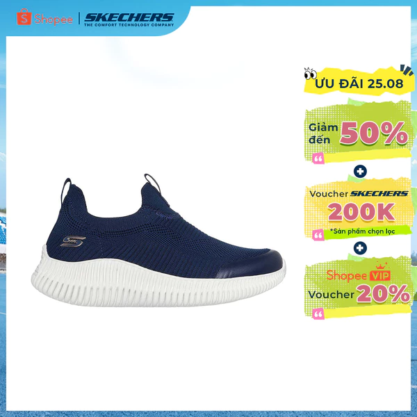 Giày Thể Thao Nữ Skechers BOBS Sport Geo Lite Divine View Thường Ngày - 117414-NVY Memory Foam