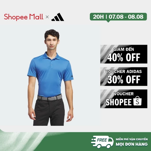 [Duy nhất 8.8 - VOUCHER 30%]adidas Đánh gôn Áo Polo Core adidas Performance Primegreen Nam Màu xanh da trời IU4437