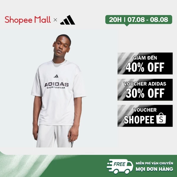 [Duy nhất 8.8 - VOUCHER 30%]adidas Phong cách sống Áo Thun Common Goal Nam Xám JW0241