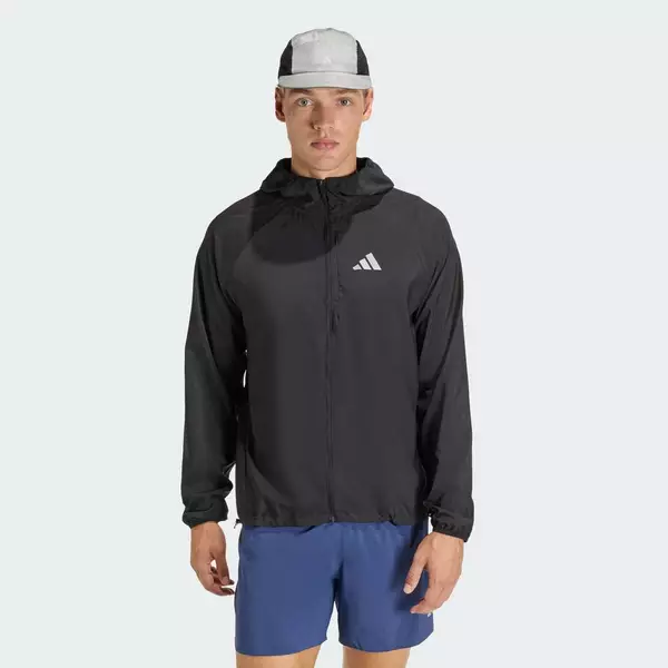 adidas Chạy Áo Khoác adi365 Running Essentials Nam Đen JZ7782
