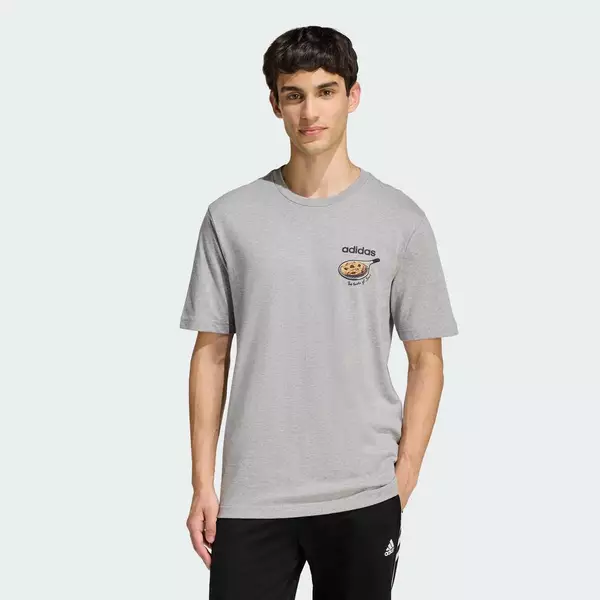 adidas Phong cách sống ÁO THUN GRAPHIC SNACK COOKIE Nam Xám KD3932