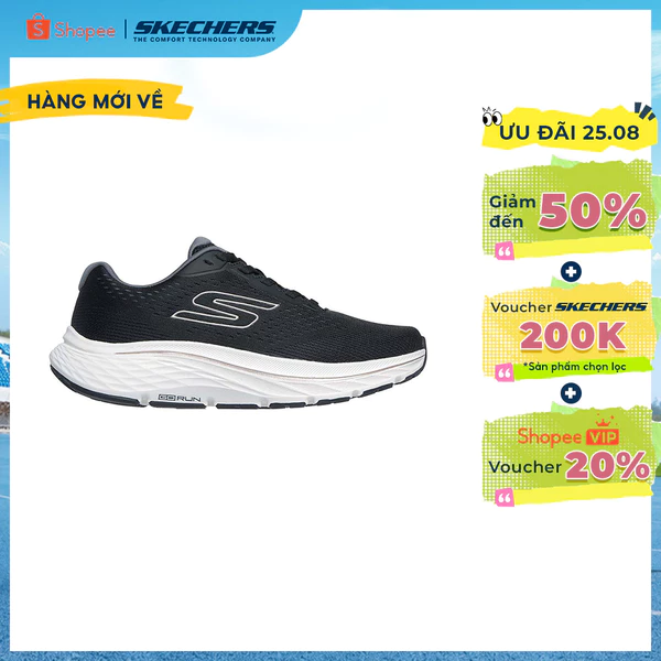 Giày Thể Thao Nữ Skechers GOrun Consistent 3 Rushline Chạy Bộ Tập luyện - 129052-BLK Air-Cooled Goga Mat