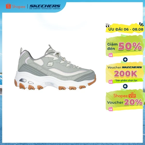 [ĐỘC QUYỀN ONLINE] Giày Thể Thao Nữ Skechers Sport D'Lites Popular Vote-150241-GRMT Air-Cooled Memory Foam