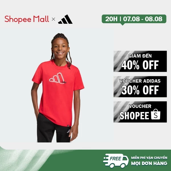 [Duy nhất 8.8 - VOUCHER 30%]adidas Phong cách sống ÁO THUN GRAPHIC ADRENALINE AESTHETIC DÀNH CHO TRẺ EM Trẻ em Đỏ KA0512
