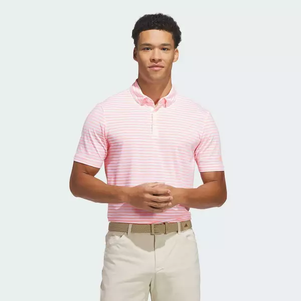 adidas Đánh gôn Áo Polo Kẻ Sọc Ultimate365 Nam trắng HZ6851