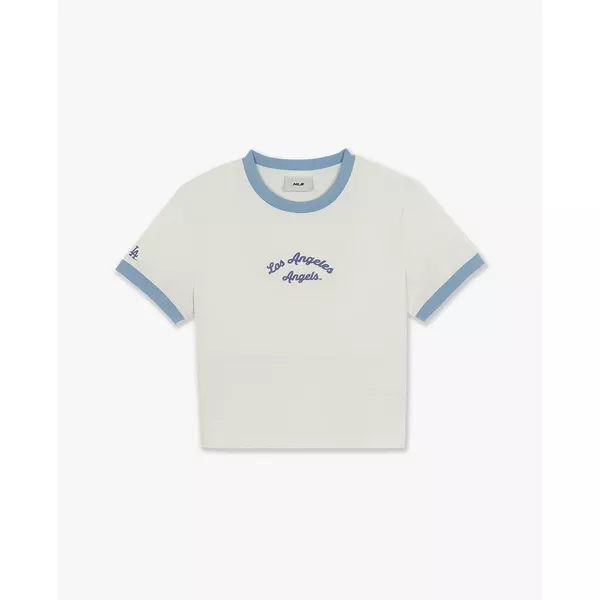 MLB - Áo croptop nữ tay ngắn Sportive Lettering_3FTSV0164-07CRS