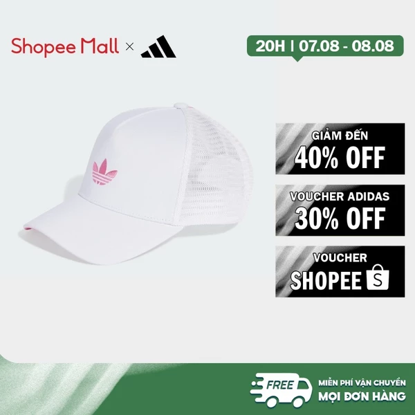[Duy nhất 8.8 - VOUCHER 30%]adidas Phong cách sống Mũ Trucker Mút Foam Vành Cong Classic Adicolor Unisex trắng JV7394