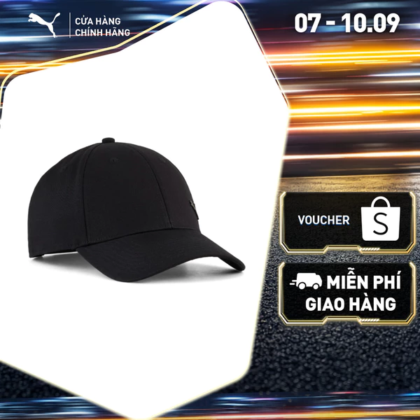 Nón Thời Trang PUMA Unisex Basics ESS ELEVATED CAT BB Cap Black Màu Đen
