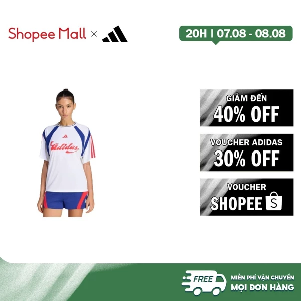[Duy nhất 8.8 - VOUCHER 30%]adidas Phong cách sống Áo Thun Thi Đấu House Of Tiro Nữ trắng KC5304