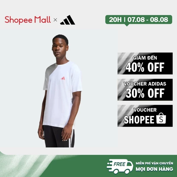 [Duy nhất 8.8 - VOUCHER 30%]adidas Lifestyle I LIKE THE STRIPES GRAPHIC T-SHIRT Men White JZ5023
