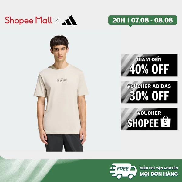 [Duy nhất 8.8 - VOUCHER 30%]adidas Lifestyle COFFEE CAFE DONUT BOX GRAPHIC T-SHIRT Men Beige KB2501