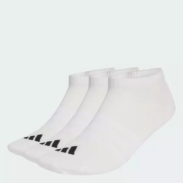 adidas Phong cách sống BỘ 3 ĐÔI TẤT CỔ THẤP THIN&LIGHT ESSENTIALS Unisex trắng JZ0533