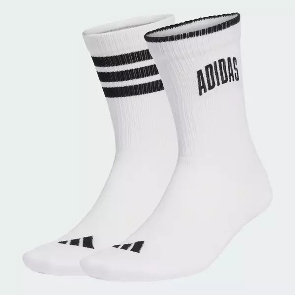 adidas Phong cách sống & Quần vợt Bộ 2 Đôi Tất Stadium Unisex trắng KB7292