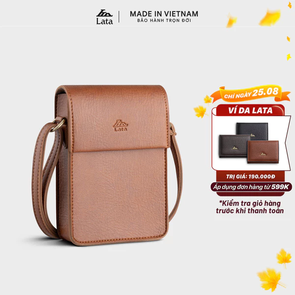 Túi Lata (Thời trang nữ đi chơi size 12 - Túi đeo chéo da HN121)