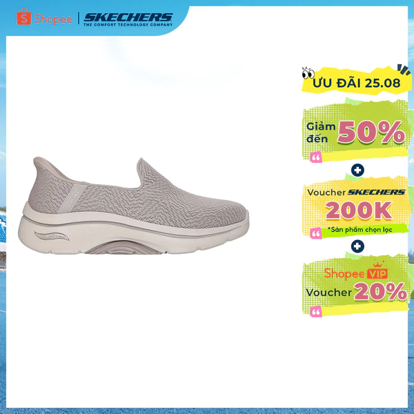 Giày Thể Thao Nữ Skechers Slip-Ins GOwalk Arch Fit 2.0 Mikeyla Đi Bộ - 125332-TPE APMA