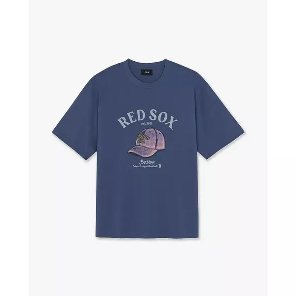 MLB - Áo thun unisex cổ tròn tay ngắn Drawing Graphic_3ATSN0263-43INS