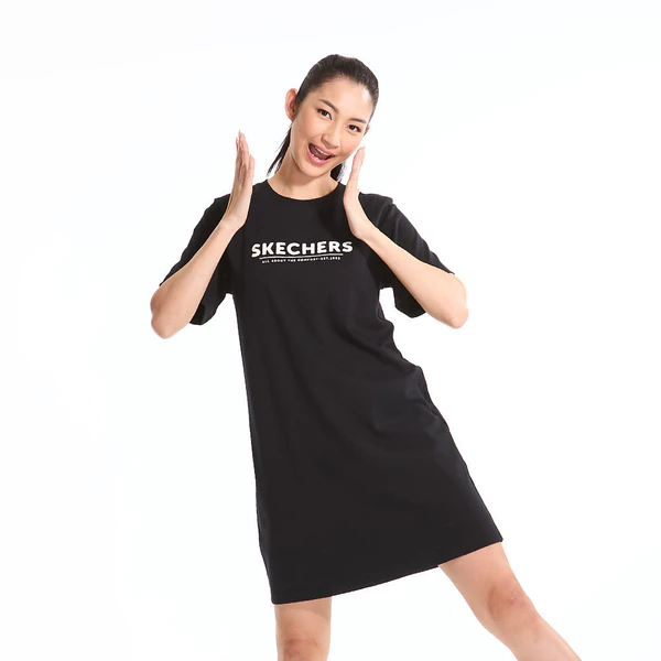 Short Sleeve Dress Nữ Skechers Lifestyle Physical Academia CollectionIconic Short Sleeve-L125W043-0018 Online Sale