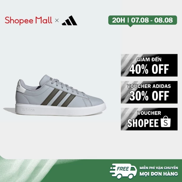 [Duy nhất 8.8 - VOUCHER 30%]adidas Phong cách sống Giày Grand Court Cloudfoam Comfort Nam Xám ID4468