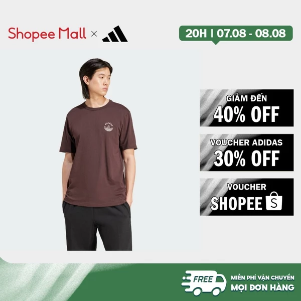 [Duy nhất 8.8 - VOUCHER 30%]adidas Phong cách sống Áo Thun Graphic Nam nâu IX9610