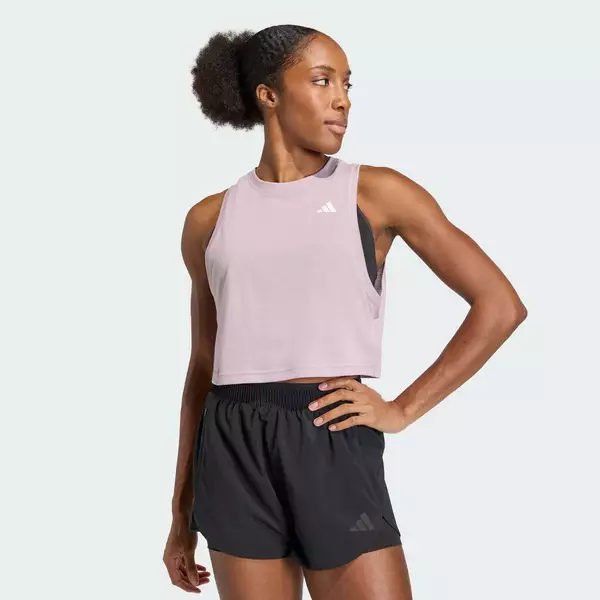 adidas Gym & Training Áo Tank Top Tập Luyện Dáng Boxy Train Essentials Nữ Màu tím KB7919