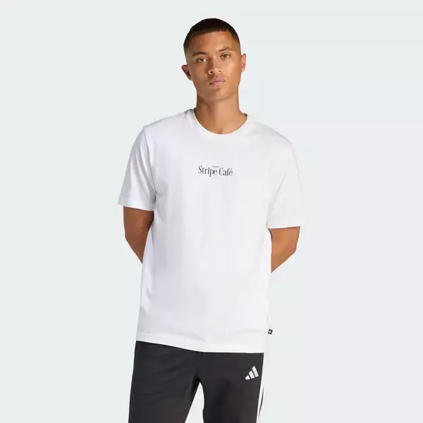 adidas Phong cách sống ÁO THUN GRAPHIC COFFEE CAFE DONUT BOX Nam trắng KB2500