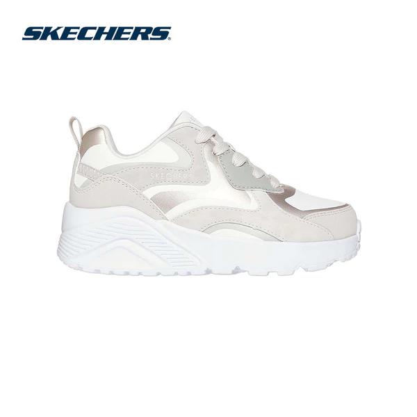 Giày Thể Thao Bé Gái Skechers Street UNO Lite Metallic Blast - 310371L-NAT Air-Cooled Memory Foam